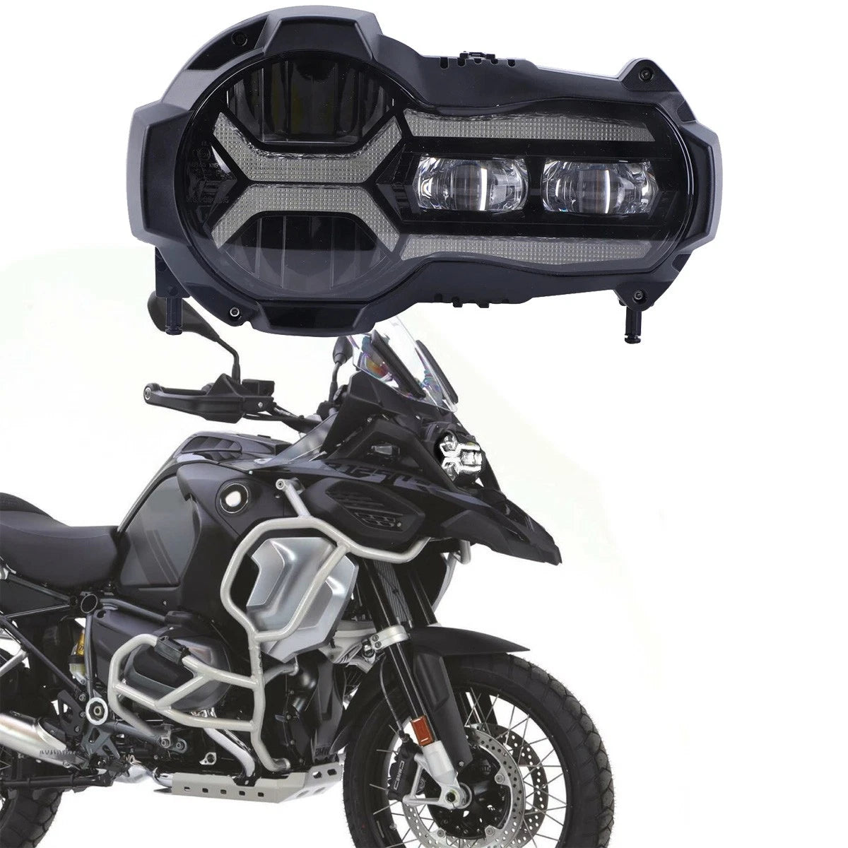 🔥Fari Anteriori LED E24 – BMW R1200GS K50 / ADV K51🔥