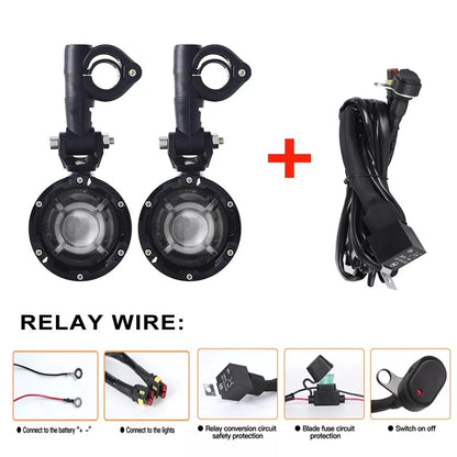 🔥Coppia Luci Ausiliarie LED – BMW GS1200 LC / ADV, F800, F700🔥