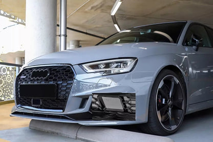 😍AUDI A3 8V 2017-2020 CALANDRE / GRILLE NOIR RS3 STYLE ACC RADAR😍