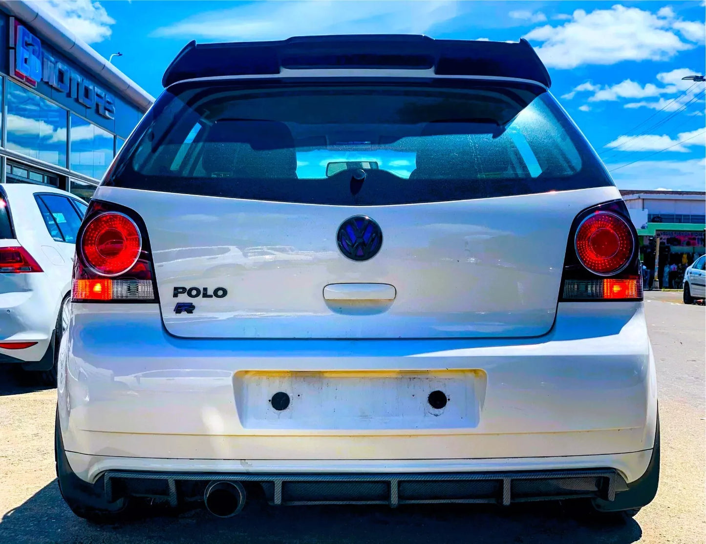 ⚡Glossy Black Spoiler Suitable For Polo MK4 9N Batman Style Wing Lip 20⚡ 