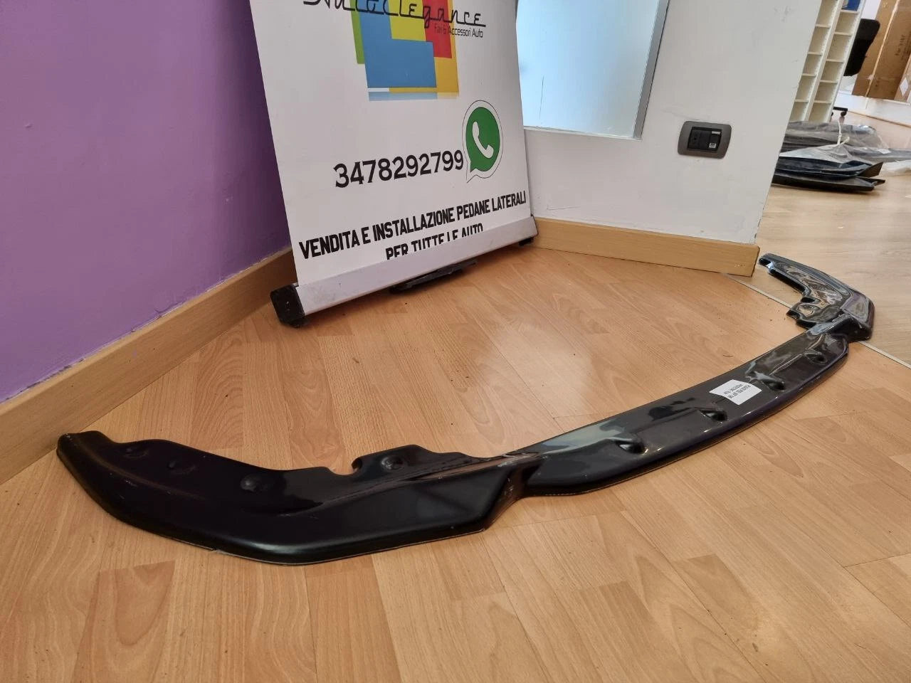 🔥ART.0562 SPLITTER PER BMW 3 G20 G21 MSPORT 2018-2022 NERO LUCIDO LOOK SPORT🔥