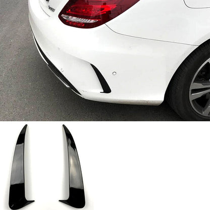 SUITABLE FOR MERCEDES S205 MODEL T AMG OPTIC FLICS AERO FLAPS BLACK 