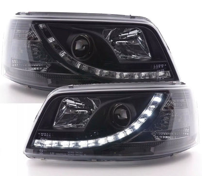 Set luci di posizione led fari neri per VW T5 BUS 03-09 Multivan Transporter