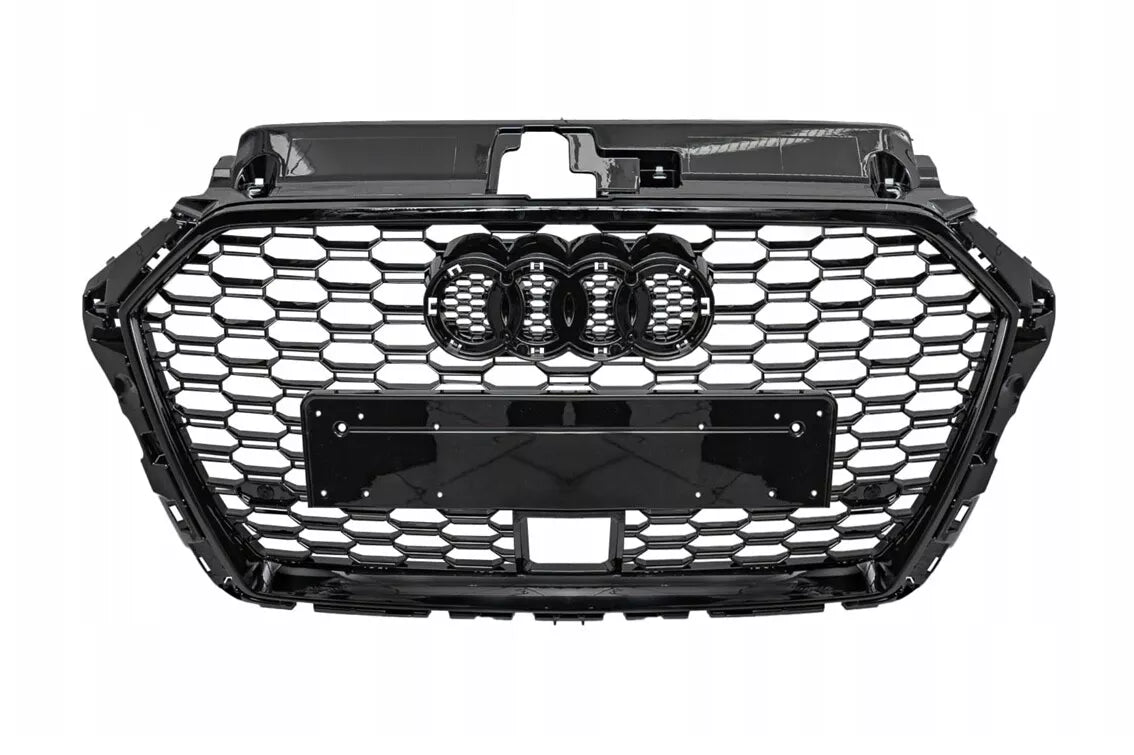 😍AUDI A3 8V 2017-2020 CALANDRE / GRILLE NOIR RS3 STYLE ACC RADAR😍