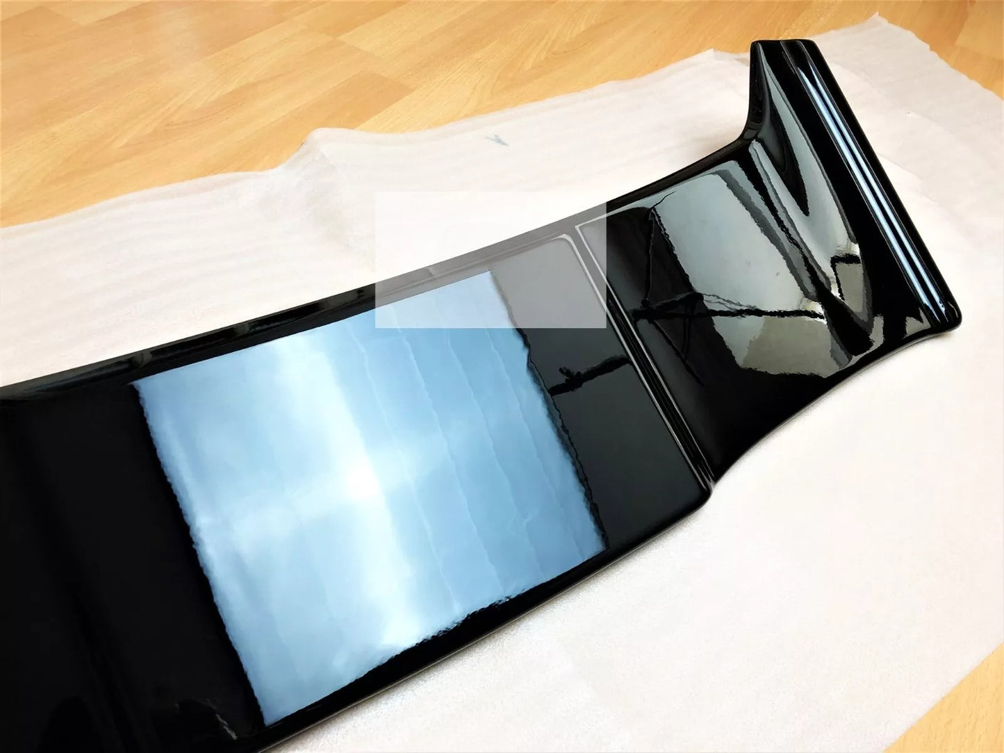 ⚡Glossy Black Spoiler Suitable For Polo MK4 9N Batman Style Wing Lip 20⚡ 