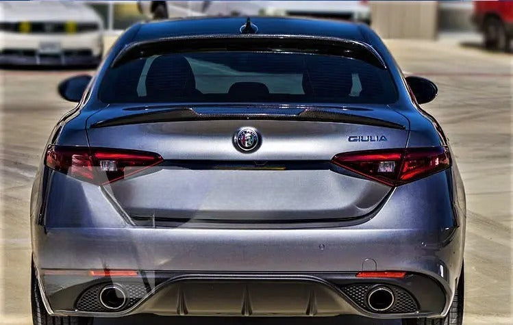 😎Carbon Fiber Rear Spoiler Fit For Alfa Romeo Giulia 952😎
