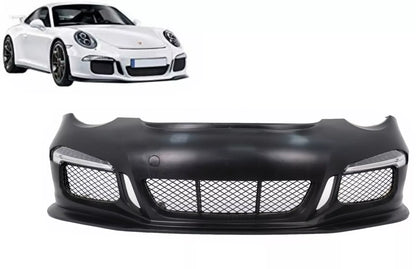 💎Paraurti per Porsche 911 997 05-12 Conversione a 991 GT3 Look LED DRL Indica💎