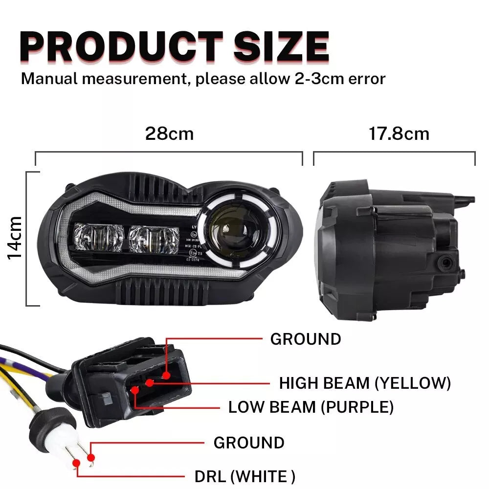🔥Faro LED E24 – BMW R1200GS / R1200GS Adventure🔥