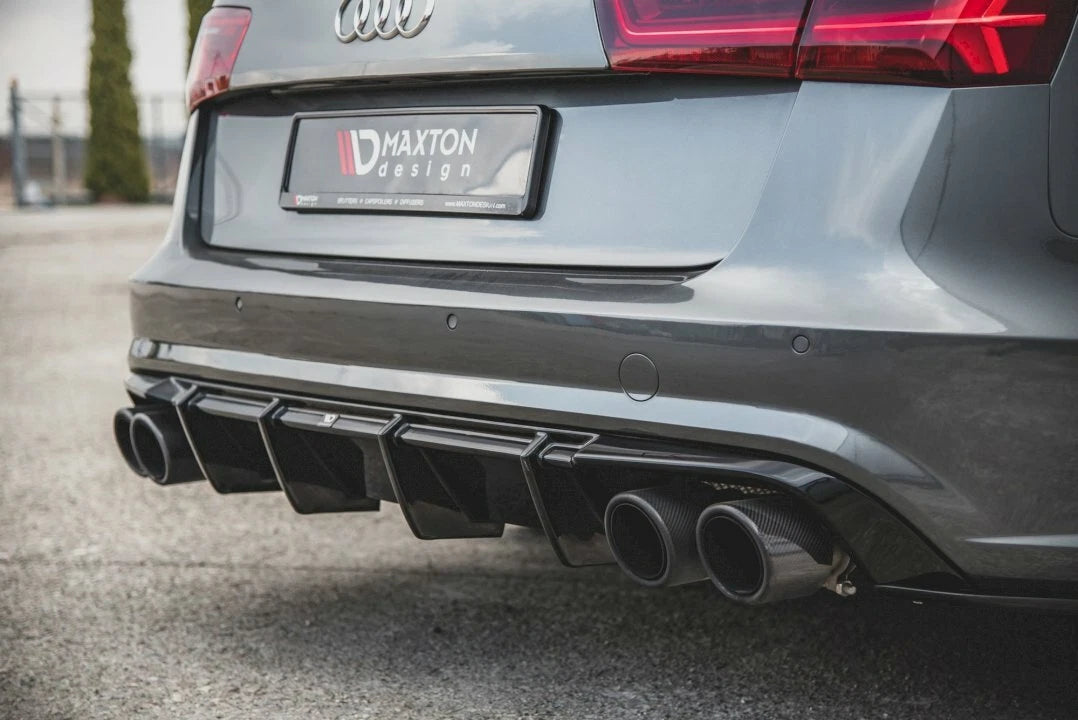 💕Diffusori adatto  per  Audi S6 A6 S-Line C7 Facelift nero  lucido 💕