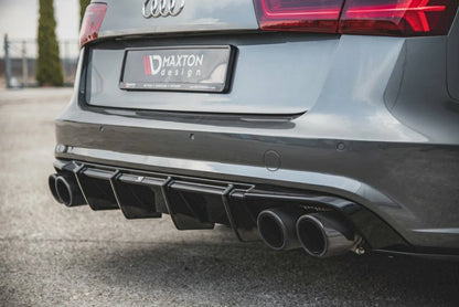💕Diffusori adatto  per  Audi S6 A6 S-Line C7 Facelift nero  lucido 💕
