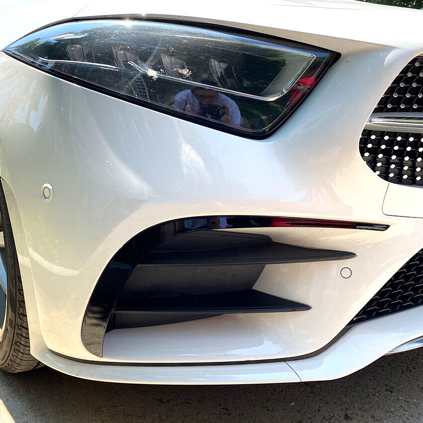 FRONT AERO FLAPS SPOILER SUITABLE FOR MERCEDES C257 X257 CLS AMG LINE