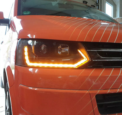 Fari per VW T5 GP Bus 09-15 Facelift Frecce Led Dinamiche Sonar