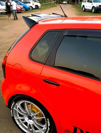 ⚡Glossy Black Spoiler Suitable For Polo MK4 9N Batman Style Wing Lip 20⚡ 