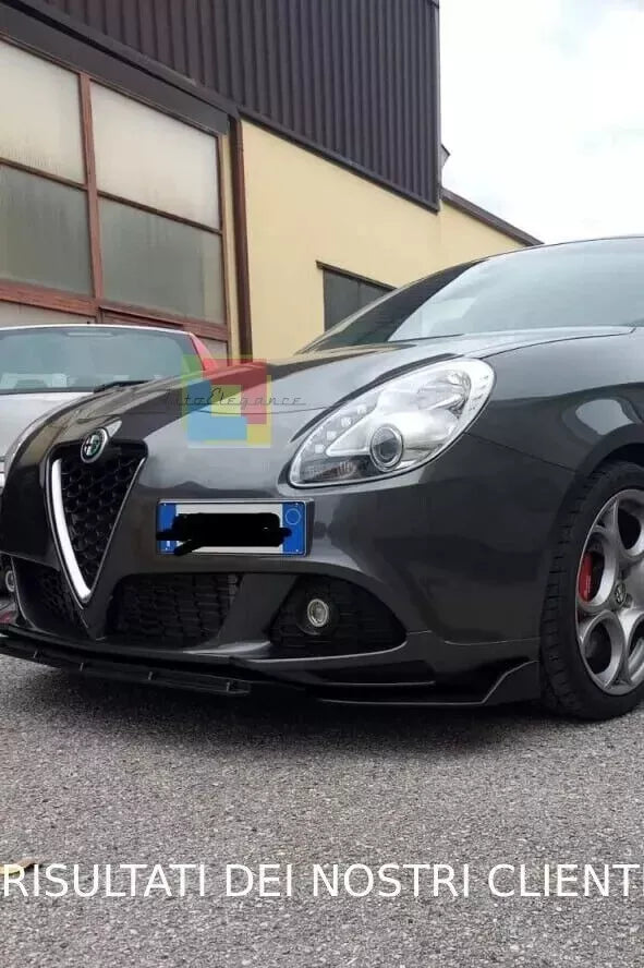 🔥0037 Splitter adatto per alfa romeo giulietta NERO LUCIDO LOOK RS LAMA🔥