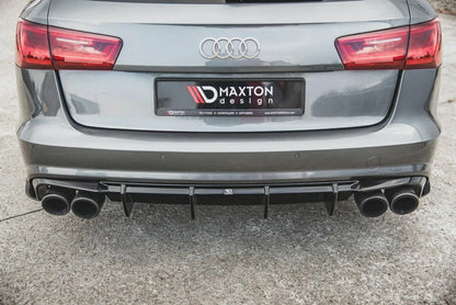 💕Diffusori adatto  per  Audi S6 A6 S-Line C7 Facelift nero  lucido 💕