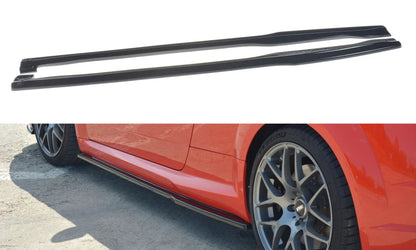 💕Sotto minigonne   adatto  per  Audi TT Mk3 8S RS  nero  lucido 💕