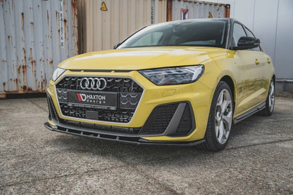 💕Splitter adatto per AUDI A1 S-LINE GB nero lucido 💕