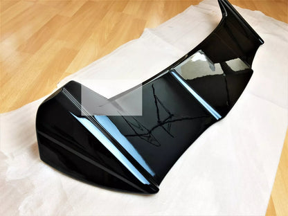 ⚡Glossy Black Spoiler Suitable For Polo MK4 9N Batman Style Wing Lip 20⚡ 