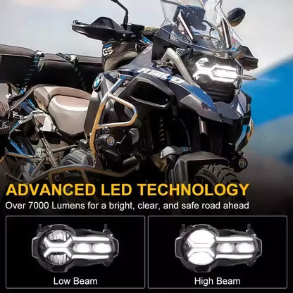 🔥Fari Anteriori LED E24 – BMW R1200GS K50 / ADV K51🔥
