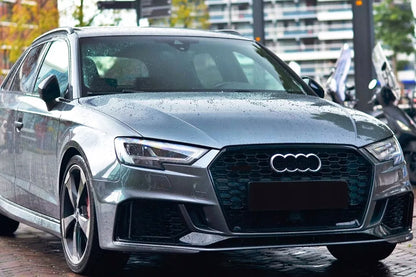 😍AUDI A3 8V 2017-2020 CALANDRE / GRILLE NOIR RS3 STYLE ACC RADAR😍