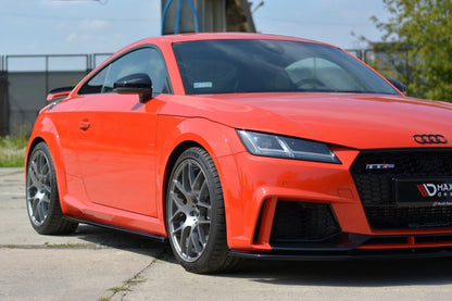 💕Sotto minigonne   adatto  per  Audi TT Mk3 8S RS  nero  lucido 💕