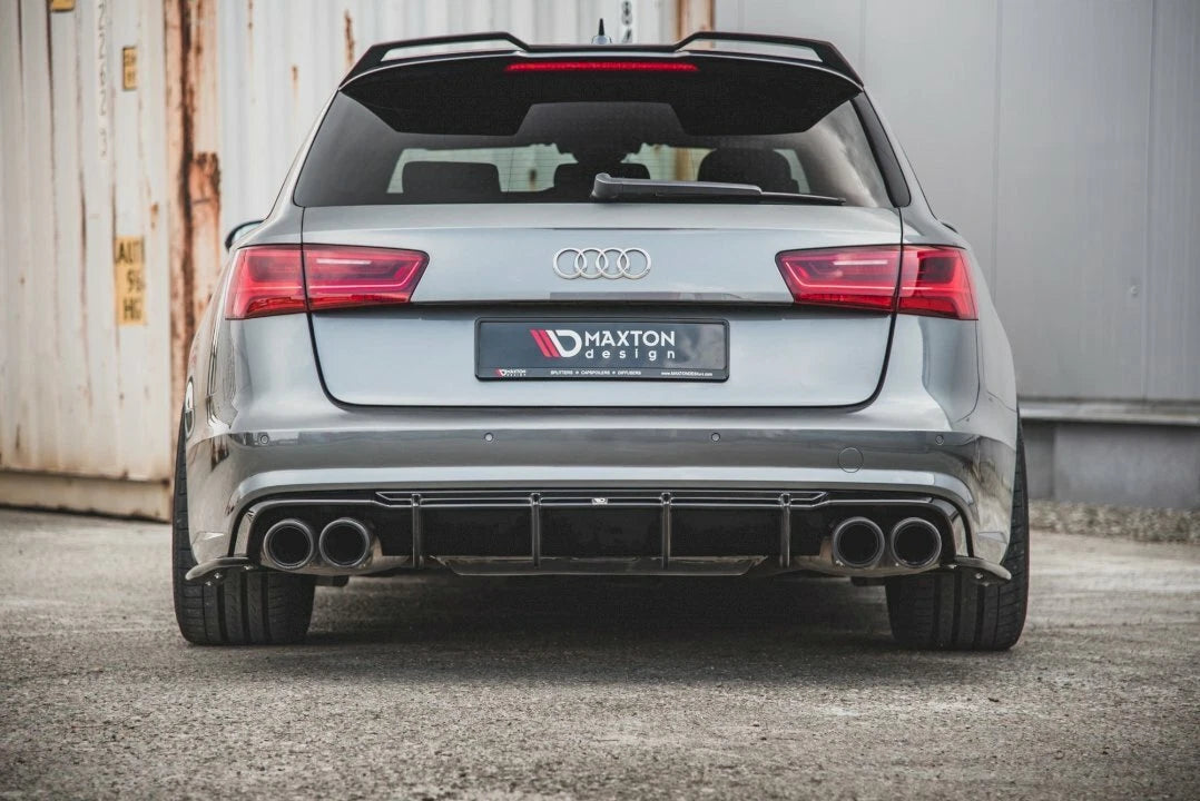 💕Diffusori adatto  per  Audi S6 A6 S-Line C7 Facelift nero  lucido 💕