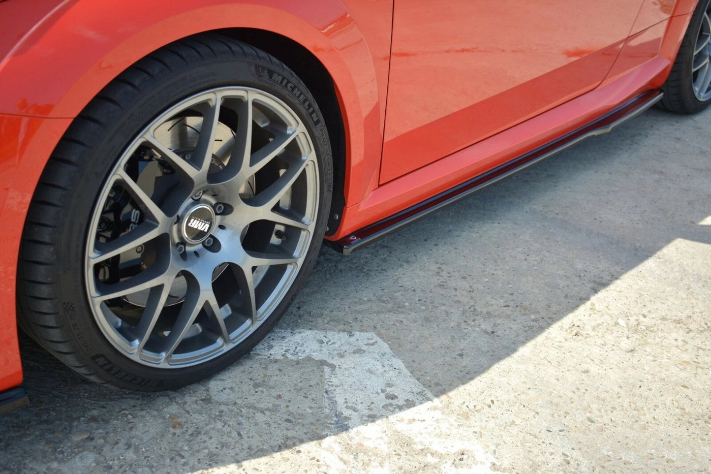💕Sotto minigonne   adatto  per  Audi TT Mk3 8S RS  nero  lucido 💕
