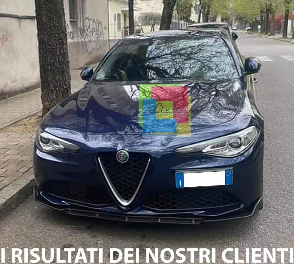 🔥0037 Splitter adatto per alfa romeo giulietta NERO LUCIDO LOOK RS LAMA🔥