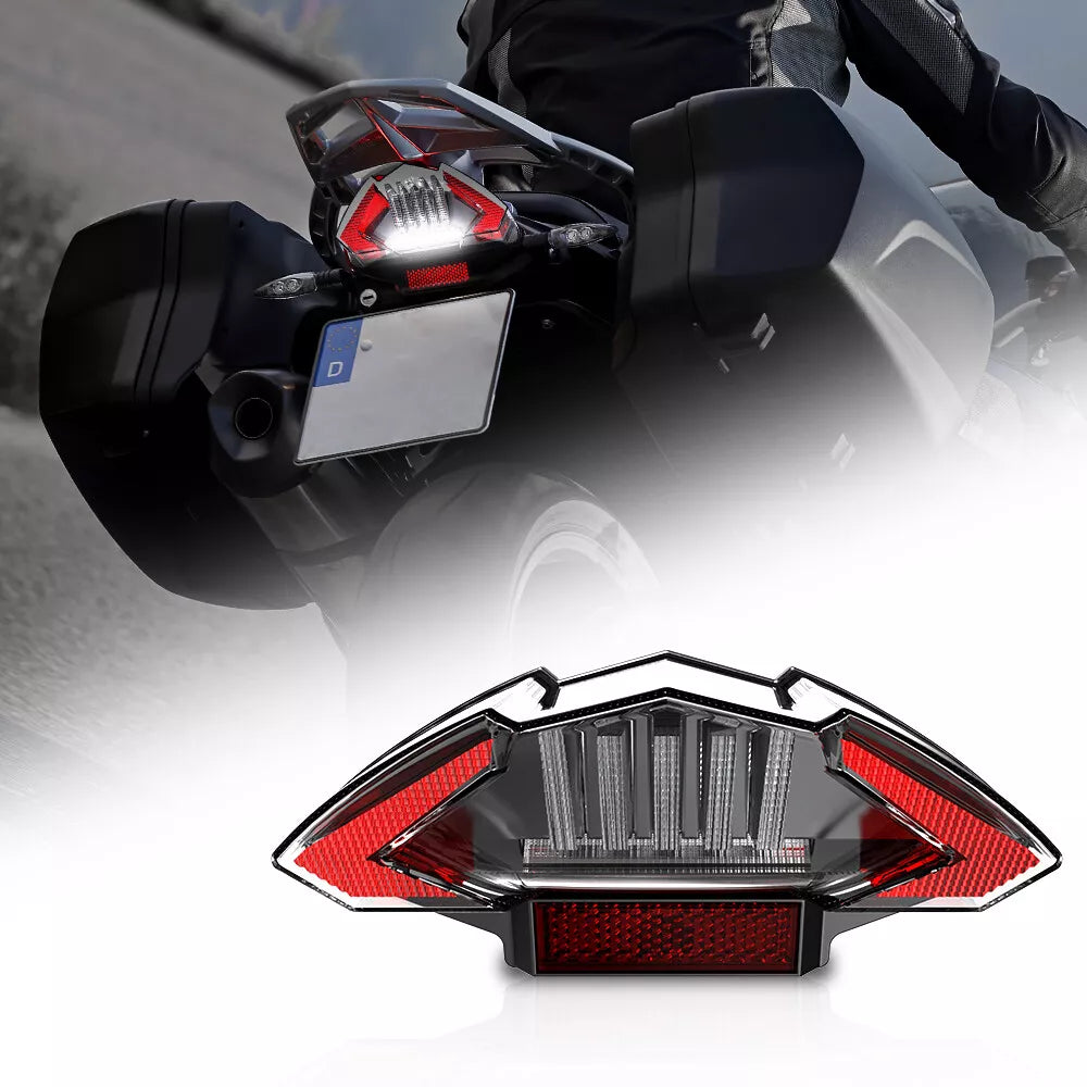 🔥Fanale Posteriore LED E24 Nero – BMW F650 / F800GT / F800R / R1200GS 🔥