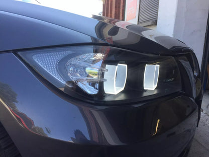 Fari Xenon D1S Angel Eyes per BMW E90 E91 2005-2008 nero sinistro destro