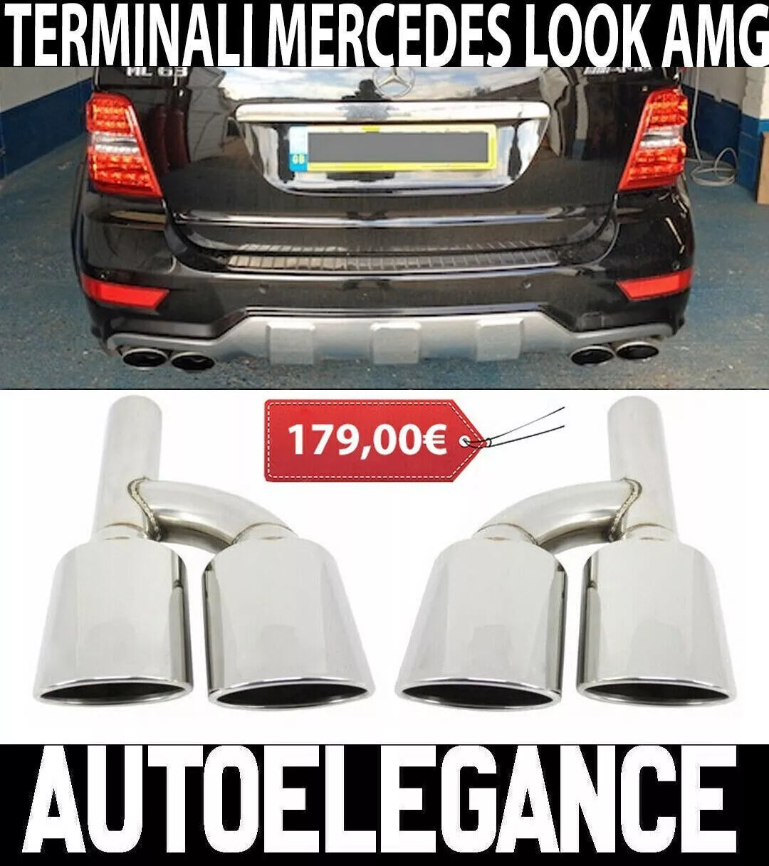 EXHAUST SILENCER MERCEDES BENZ ML W164 ISPORT LOOK AMG- 
