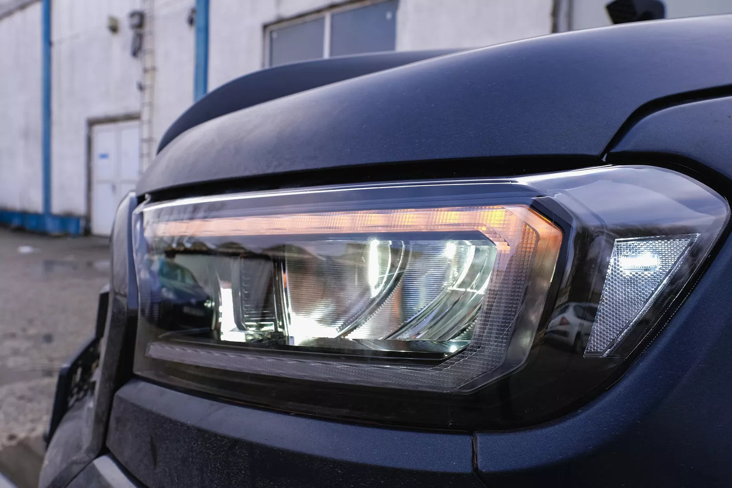 ✨LHD Fari Barra luminosa LED per Ford Ranger 15-20 Full Housing nero Dinamico✨