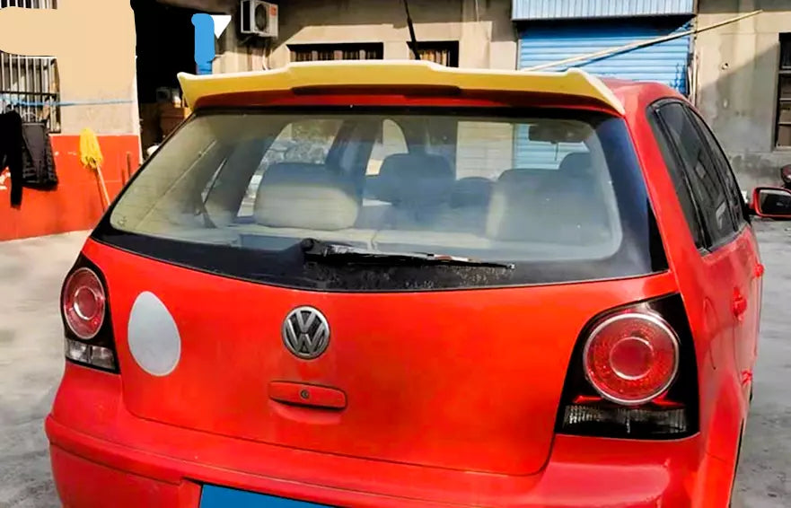 ⚡Glossy Black Spoiler Suitable For Polo MK4 9N Batman Style Wing Lip 20⚡ 