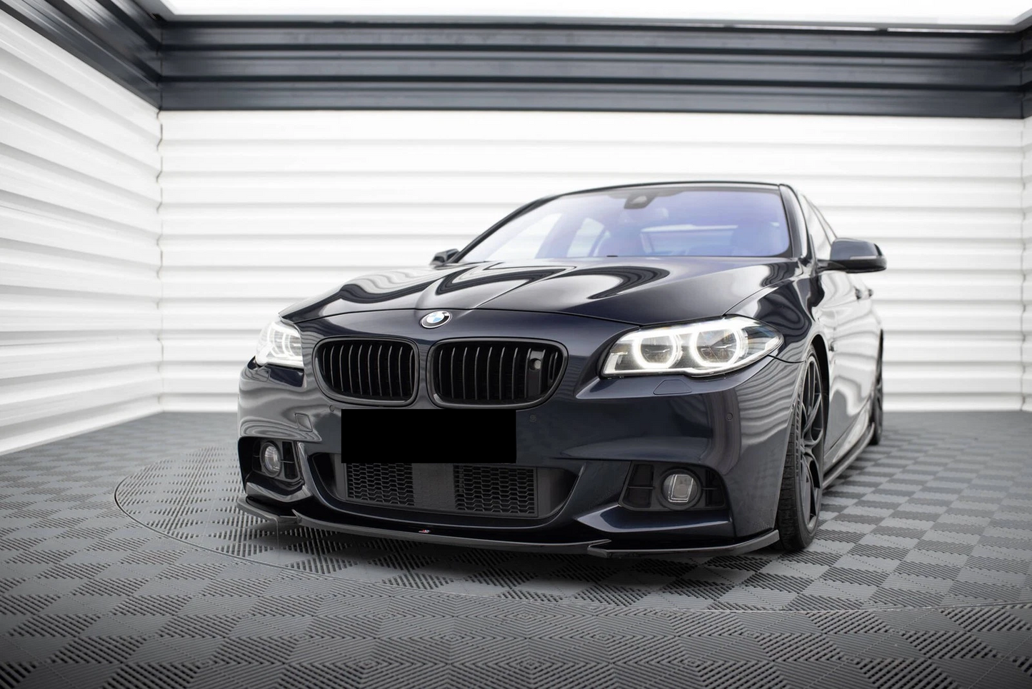 💫Street+ Splitter Anteriore V.4 adatto per BMW Serie 5 F10/F11 M-Pack Nero💫