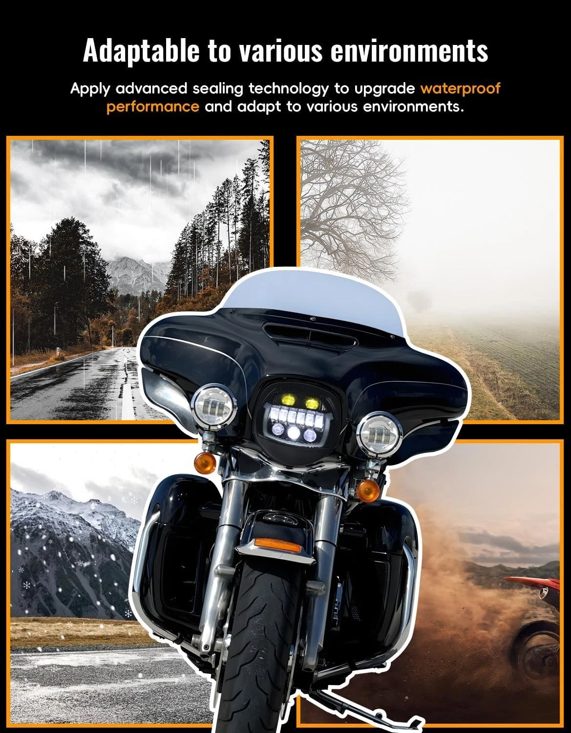 🔥Fari LED DRL + Fendinebbia + Abbaglianti – Harley-Davidson Street Glide🔥