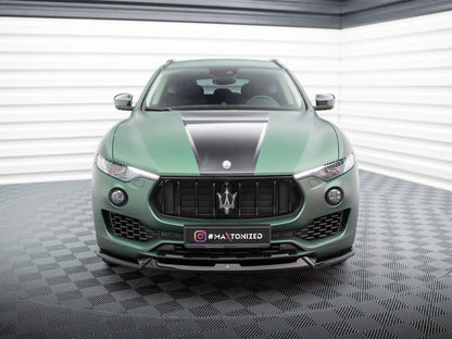 💕Splitter  adatto  per  Maserati Levante MK1 nero lucido ABS💕