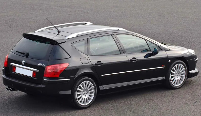 😎PLITTER ANTERIORI + SPOILER TETTO ADATTO PER PEUGEOT 407😎