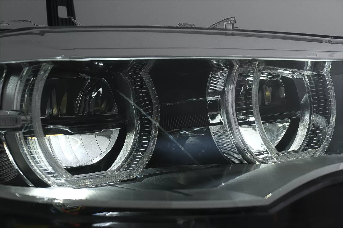 😎Fari LED Xenon Angel Eyes Cerchi 3D Double Halo per BMW X6 E71 08-12😎