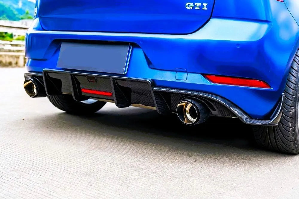 😍Diffusore in fibra di carbonio adatto per VW Golf GTD GTI TSI TDI MK7.5😍