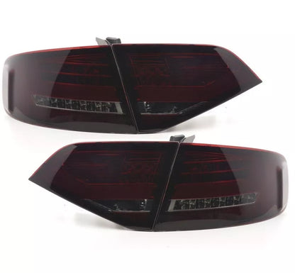 Fanali posteriori LED per Audi A4 B8 08-11 berlina luci posteriori rosse smoke