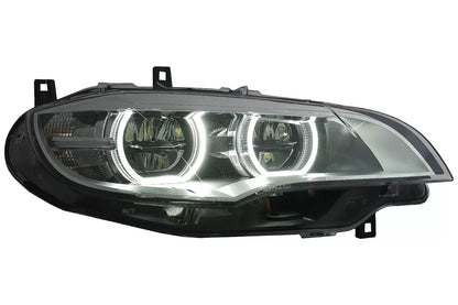 😎Fari LED Xenon Angel Eyes Cerchi 3D Double Halo per BMW X6 E71 08-12😎