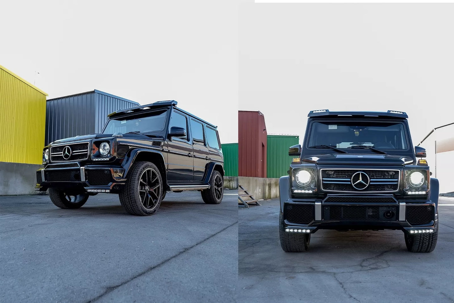 ✨LED Spoiler Tetto Anteriore per Mercedes Classe G W463 1989-2018 6x6 Disegno✨