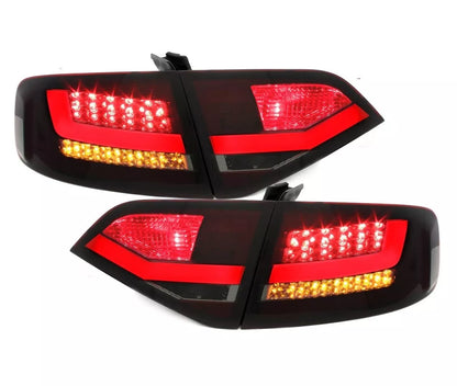 Fanali posteriori LED per Audi A4 B8 08-11 berlina luci posteriori rosse smoke