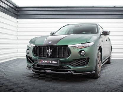 💕Splitter  adatto  per  Maserati Levante MK1 nero lucido ABS💕