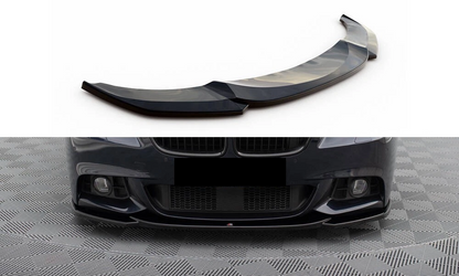 💫Street+ Splitter Anteriore V.4 adatto per BMW Serie 5 F10/F11 M-Pack Nero💫