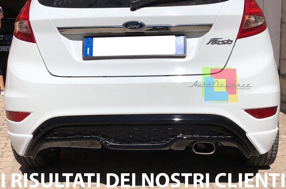 DIFFUSORE ADATTO PER FORD FIESTA FIESTA MK7 2008-2017 LOOK ST GREZZO