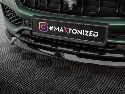 💕Splitter  adatto  per  Maserati Levante MK1 nero lucido ABS💕