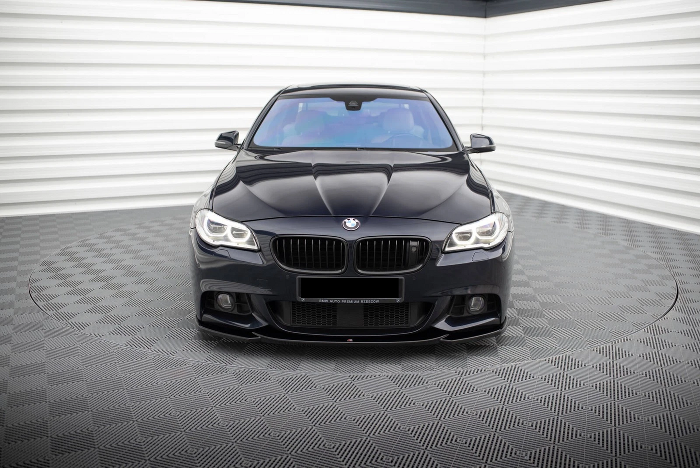 💫Street+ Splitter Anteriore V.4 adatto per BMW Serie 5 F10/F11 M-Pack Nero💫