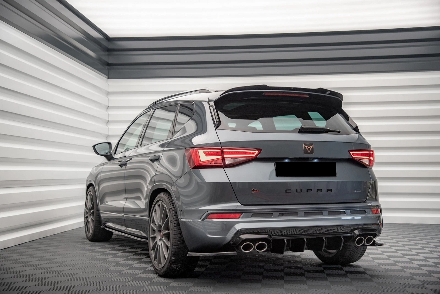 💫Street+ Diffusore Posteriore adatto per CUPRA Ateca Mk1 / Mk1 FL Nero Lucido💫