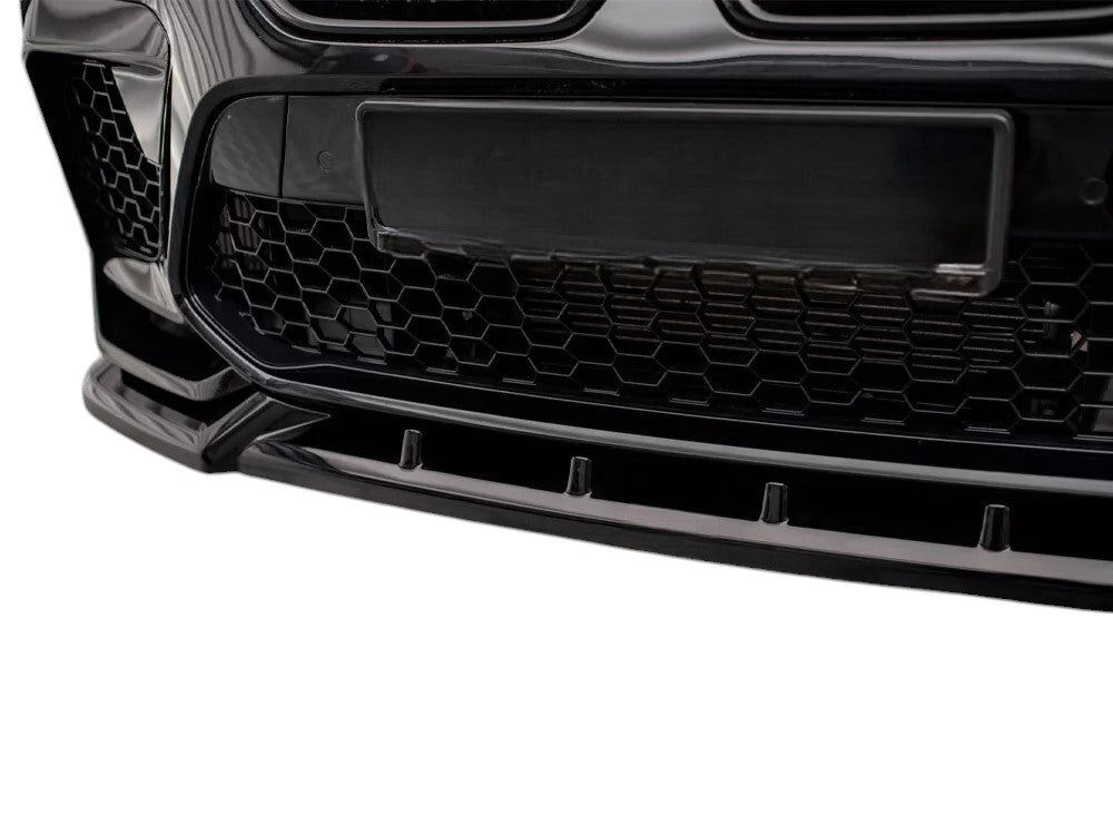 ✨SPLITTER Anteriore V2 per BMW X6 M F96 Nero Lucido ABS 2020+✨